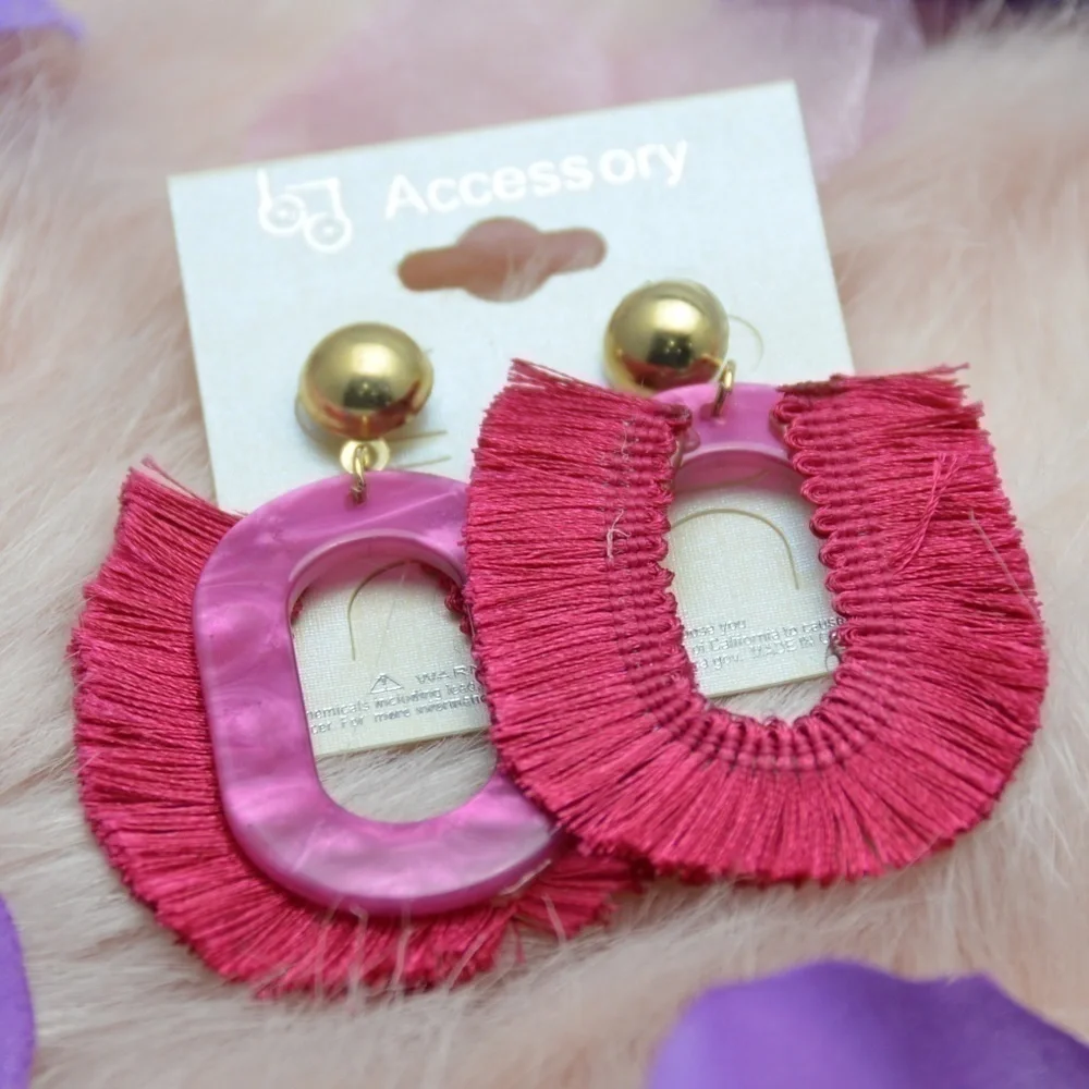 Earrings -pink